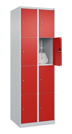 Fächerschrank mit 4 Türen übereinander